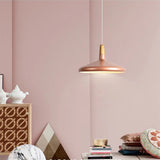 Nordisk Macaron Pendant Light | Trä Accent | Minimalistisk Charm | D7.09"-15.35" | Brick by Brick Carvallo