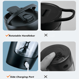 1200mAh USB-elektrisk Proteinshakerflaska 650 ml-Sällskapsspel-BB-Hemnix