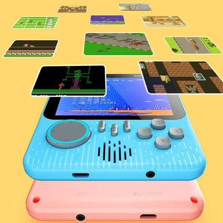 Tunn Handhållen Retro Videospelskonsol 666 Spel-Barn-BB-Hemnix