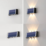 Carvallo Modern Solar-LED-Wall Light for Outdoor | Rectangular Design | IP56 Waterproof | Various Sizes & Light Intensities Carvallo