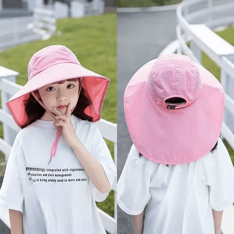 Luftig & Rolig Sommarhatt Solhatt för Barn-Barn-BB-D-Rosa-Hemnix