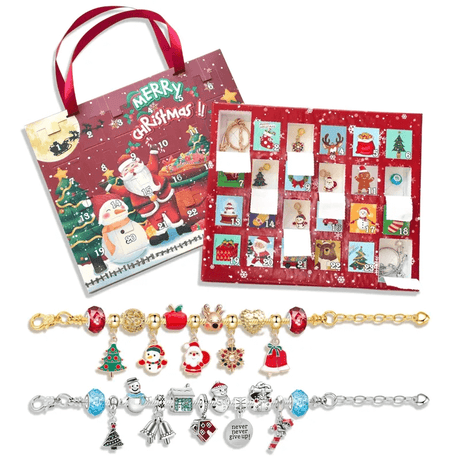 24 Dagar Julens Adventskalender Smyckesask - Berlocksarmband DIY-Jul-BB-Hemnix