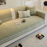 Chenille Jacquard Bred Kant Design Repellenta Sofföverdrag Carvallo