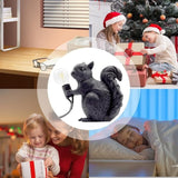 NuttyLume - Söt ekorre-ljusskulptur med LED-lampa och varm, mysig glöd Carvallo