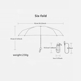 Kompakt Hopfällbart Paraply-Personligt-BB-Hemnix