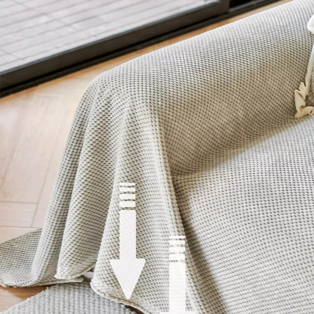 Mjuk korduray varm våffelväv sofföverdrag för komfort Carvallo