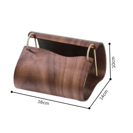 Träbrass vävnadshållare Carvallo