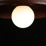 Hallway Ceiling Lamp with Round Nordic Wooden Design Carvallo