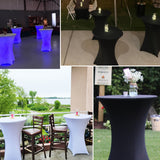 Stretchy Cocktail Table Covers - Solid Color, Ideal for Partyn och Evenemang Carvallo