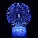 Fotboll 3D Illusion LED-Lampa - Nattlampa - Club Footballdinho