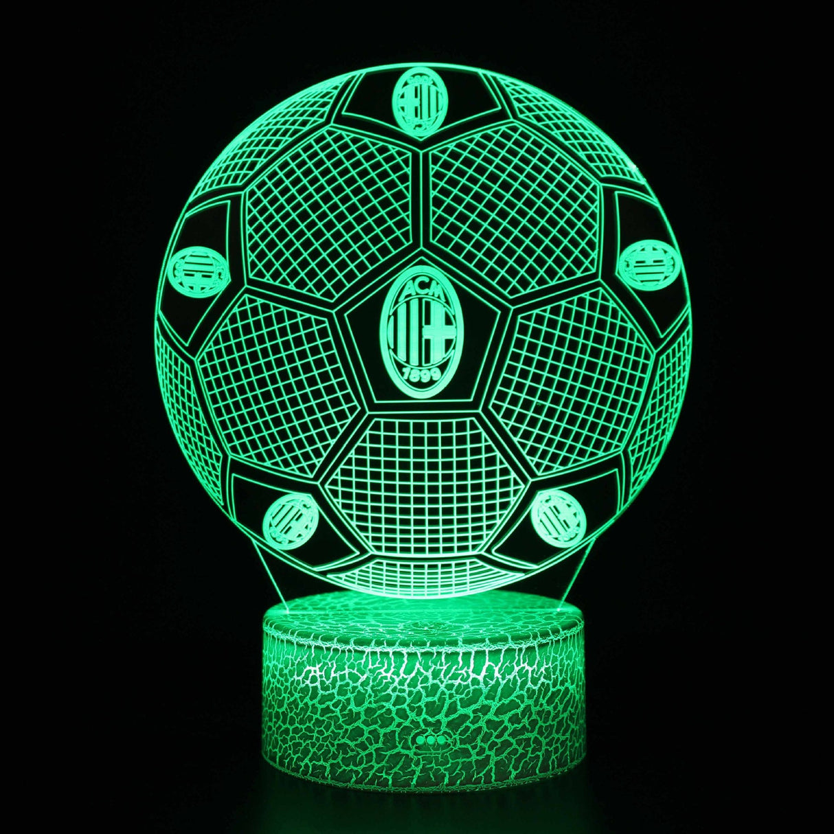 Fotboll 3D Illusion LED-Lampa - Nattlampa - Club Footballdinho