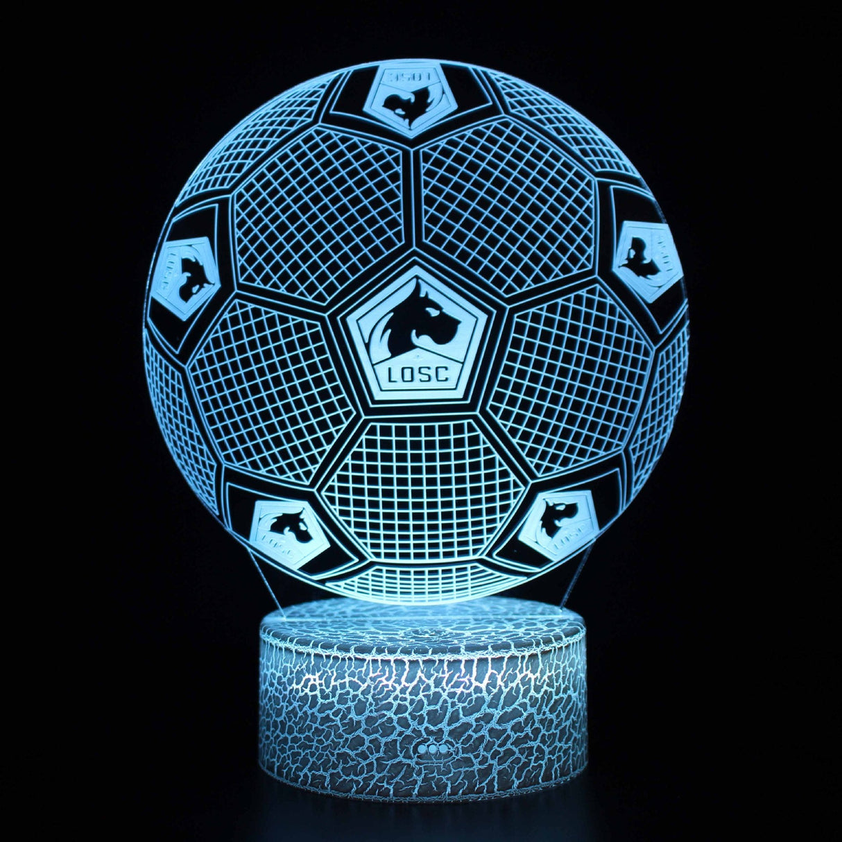 Fotboll 3D Illusion LED-Lampa - Nattlampa - Club Footballdinho