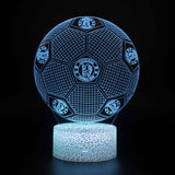 Fotboll 3D Illusion LED-Lampa - Nattlampa - Club Footballdinho
