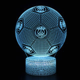 Fotboll 3D Illusion LED-Lampa - Nattlampa - Club Footballdinho