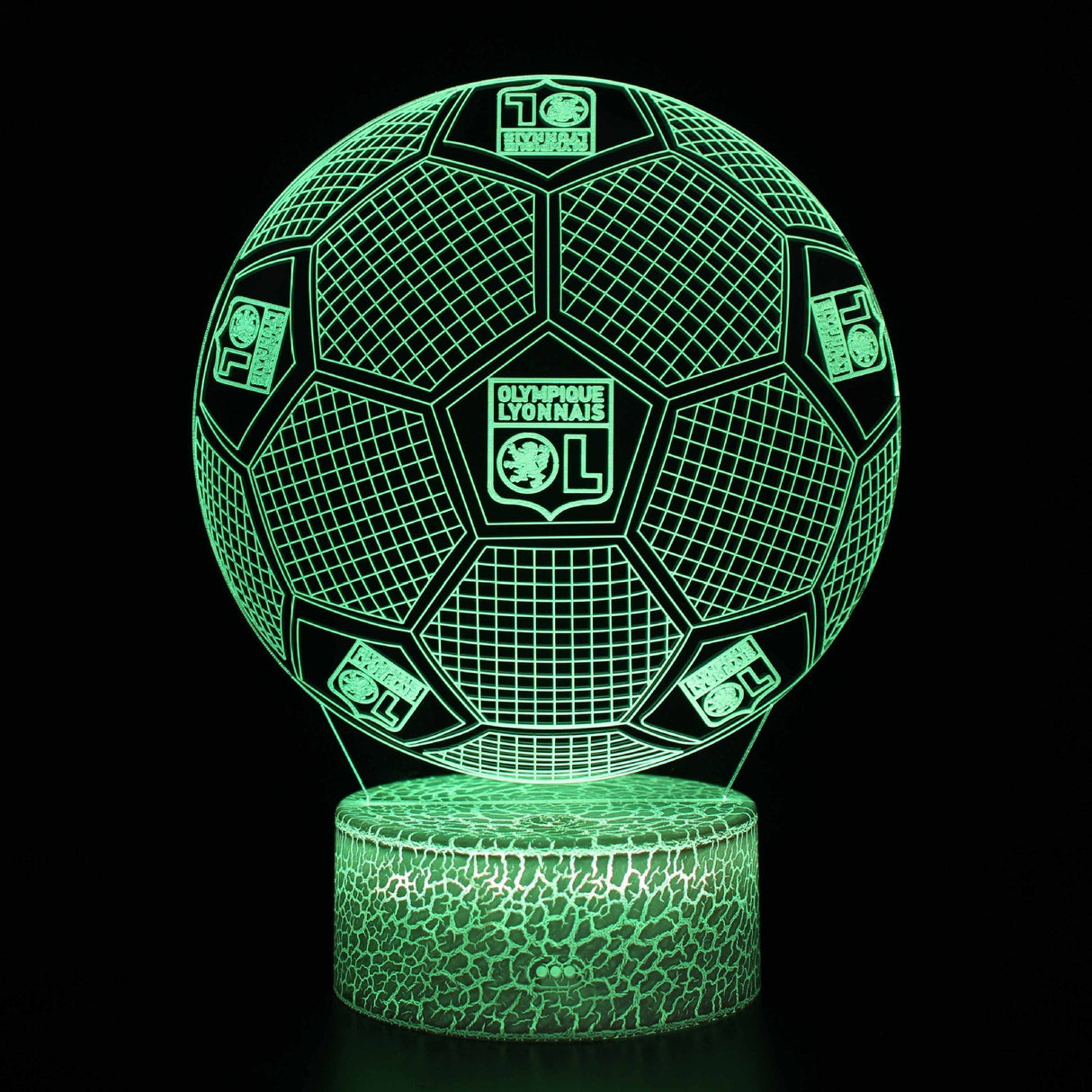 Fotboll 3D Illusion LED-Lampa - Nattlampa - Club Footballdinho