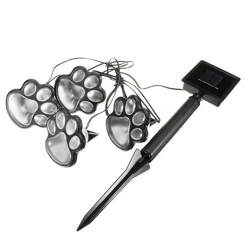 Solarlampa med tassavtryck design – LED trädgår belysning i multicolor för utomhusbruk Carvallo