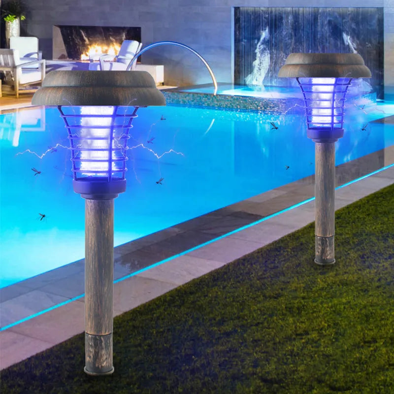 Solar Trädgårdslampa med insektsavvisare - LED Utomhuslampa för terrass & trädgård Carvallo