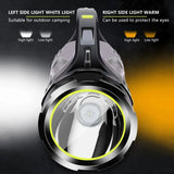 LED Dubbelsidig Ficklampa – Vattentålig Arbetslampa för Utomhus och Nödsituationer Carvallo