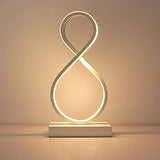 Elegant Infinity Curve LED-bordslampa – modern 8-formad minimalistisk design MILA Sverige