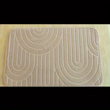 Geometrisk Halkfri Badmatta – Bekväm och Stilren för Ditt Badrum Carvallo