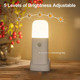 LED Nattlampa med Rörelsesensor – USB-Uppladdningsbar och Justerbar Ljusstyrka för Sovrum och Korridorer Carvallo