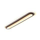 Oval LED Taklampa Svart/Vit med Akryldiffusor Carvallo