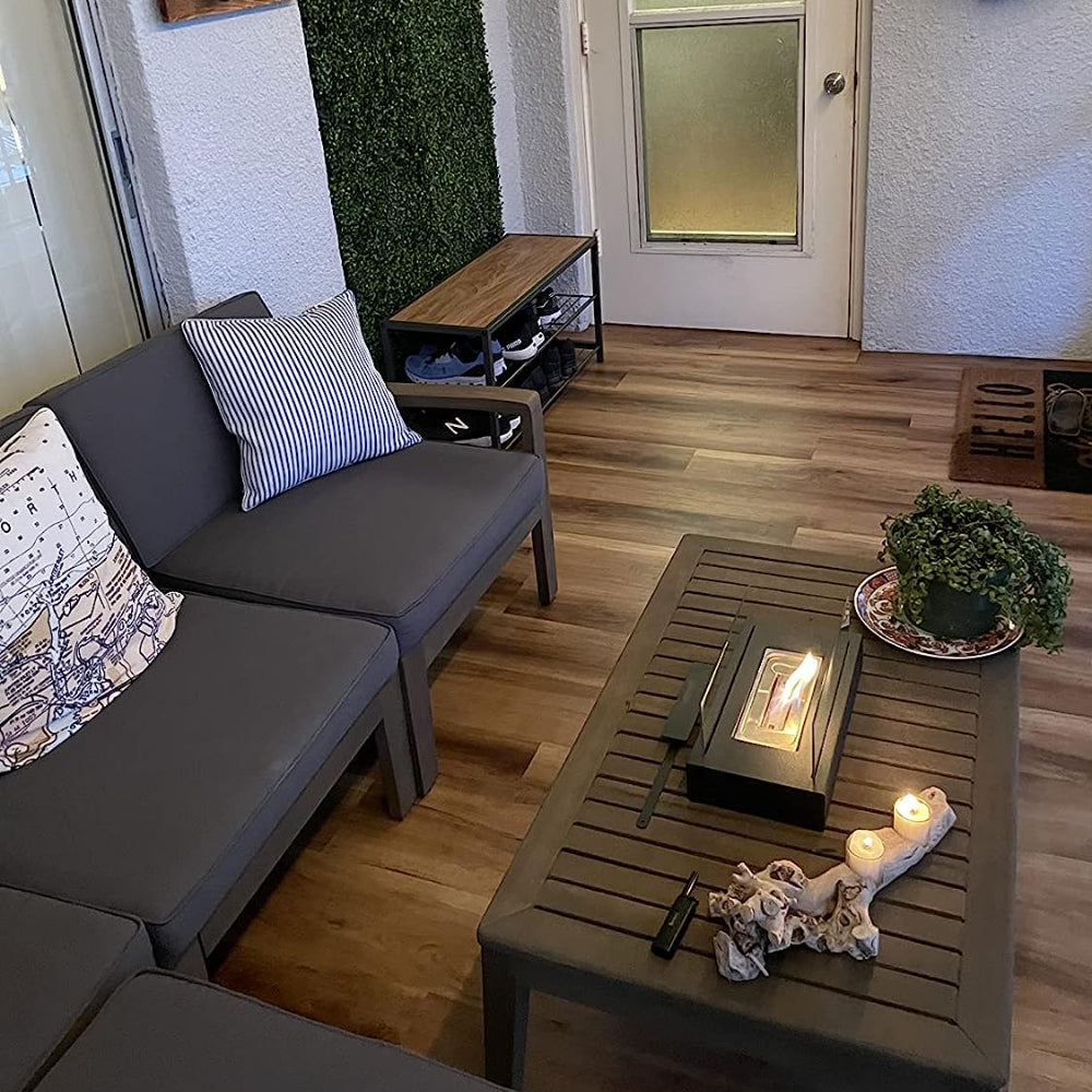 Bärbar Metall Bordskiva Utomhus Eldstad Carvallo