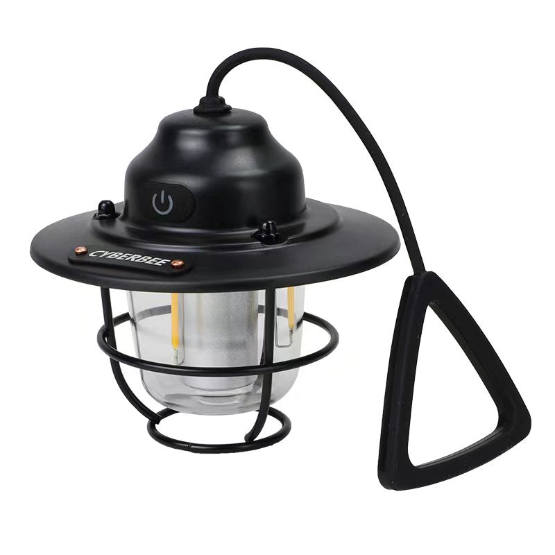 Carvallo LED Campinglampa CampGlow Classic | USB-uppladdningsbar & Robust | 15,5×6,6×10,5 cm | För Utomhus & Nödsituationer Carvallo