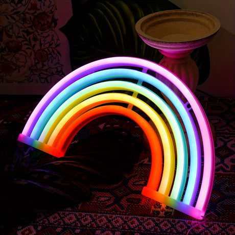 RainbowLight - Regnbåge Neonlampa med Batteri/USB-strömförsörjning Carvallo