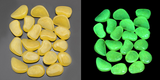 Lysande stenar för trädgård & dekoration – Fosforescerande småstenar i olika färger Carvallo