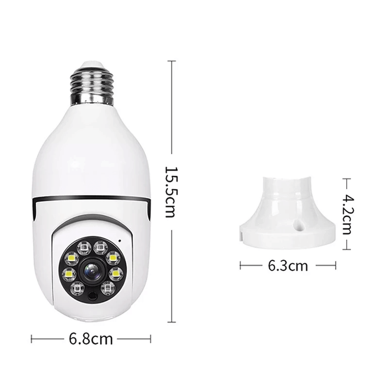 5G WiFi Övervakningskamera i Lampformat – Trådlös Smart Rörelsesensor-Smarta Hem Kamera-BB-Hemnix