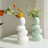 STRATA Skulptural Keramisk Vasa Carvallo