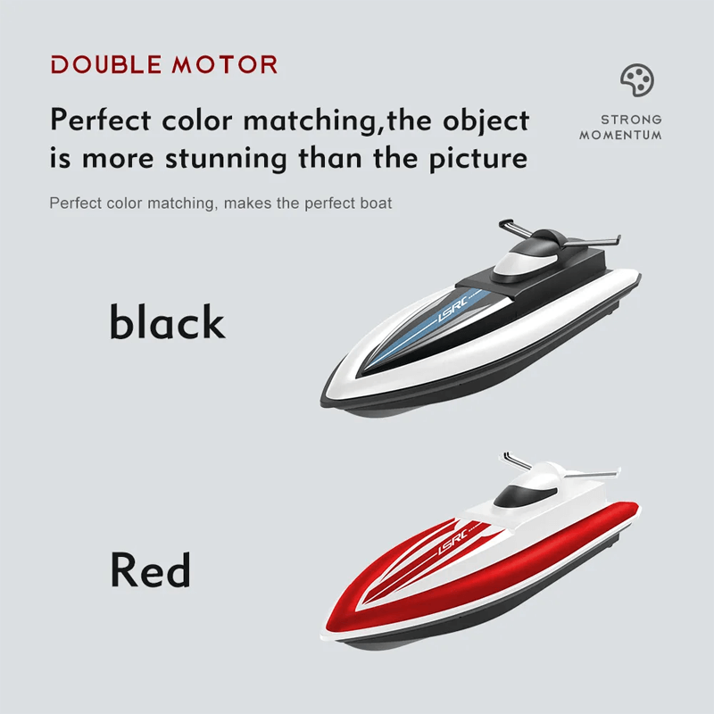 Snabb Fjärrstyrd Båt – 25km/h Racerbåt med IPX4 Vattentäthet och Vattenkylningssystem-Radiostyrt-BB-Hemnix