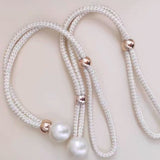 Lustrous Pearl Gardinband | 2 Delar Set Carvallo