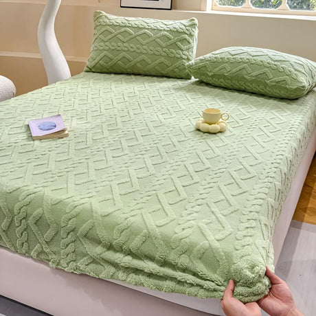 Premium Velvet Sherpa Sängset Carvallo