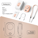 Portabel Hängande Minihalsfläkt 2000mAh-Personligt-BB-Hemnix