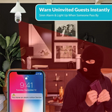 HD Trådlös Utomhus WiFi Övervakningslampa Säkerhetskamera Med Rörelsedetektering Carvallo