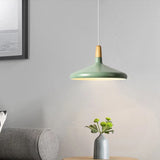 Nordisk Macaron Pendant Light | Trä Accent | Minimalistisk Charm | D7.09"-15.35" | Brick by Brick Carvallo