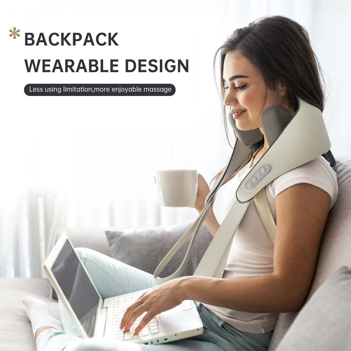 Elektrisk nack- och ryggmassagerare - Omedelbar smärtlindring Carvallo