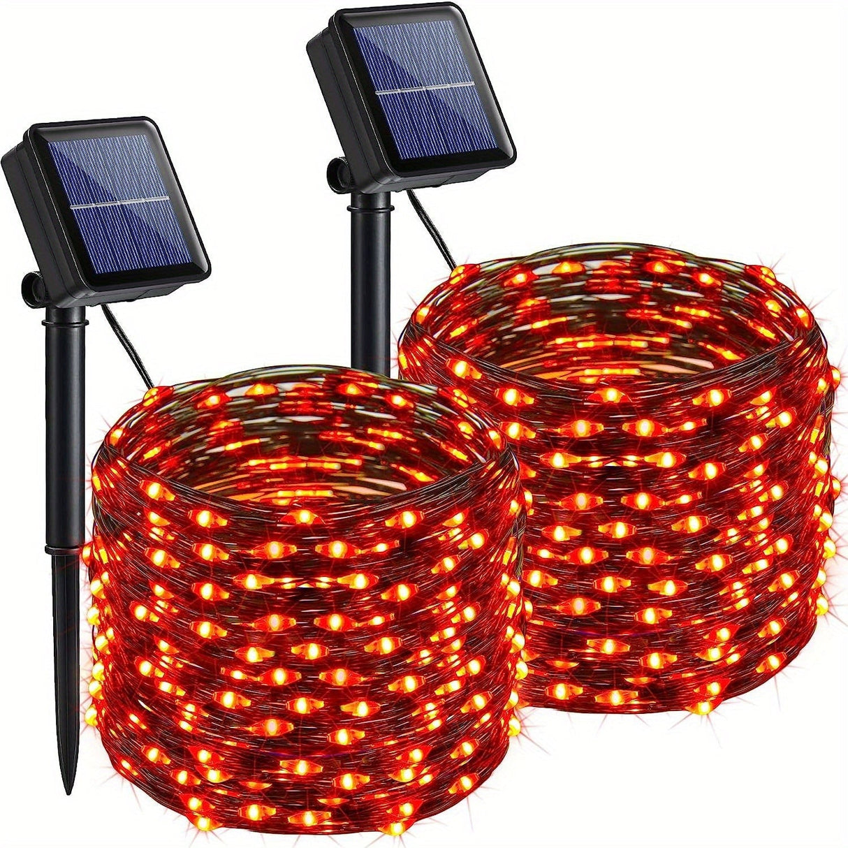 Utomhus Solenergi Drivna Röda Ängel Ljus Carvallo