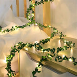 LED ljusslinga med murgröna – Dekorativ ljusslinga för inomhus och utomhus Carvallo