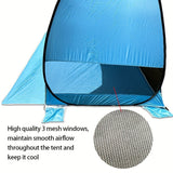 Carvallo Solvento 2–3 personer | UPF 50+ UV-skydd | Lätt & Snabb att sätta upp | Med nätventilation Carvallo