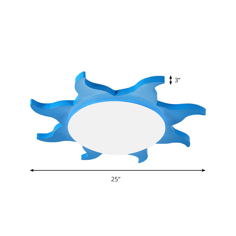 SunShape - Tecknad Trä Akryl Taklampa för Förskolan Carvallo