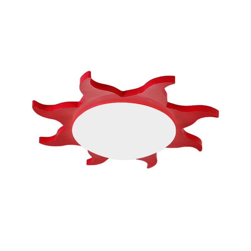 SunShape - Tecknad Trä Akryl Taklampa för Förskolan Carvallo