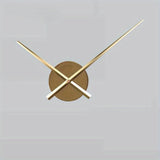 DIY Vägghängd Klocka med Metall Urskiva - Tyst Urverksrörelse för Heminredning Carvallo