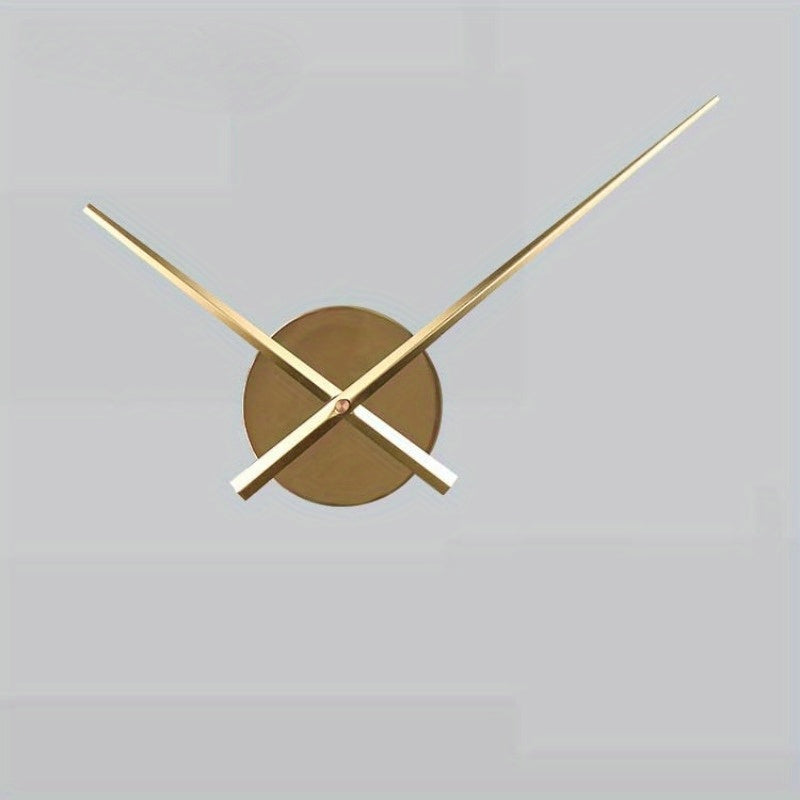 DIY Vägghängd Klocka med Metall Urskiva - Tyst Urverksrörelse för Heminredning Carvallo