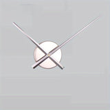 DIY Vägghängd Klocka med Metall Urskiva - Tyst Urverksrörelse för Heminredning Carvallo