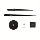 DIY Vägghängd Klocka med Metall Urskiva - Tyst Urverksrörelse för Heminredning Carvallo