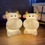 CowGlow - Söt Ko Nattlampa med Batteri för Barnrum Dekoration Carvallo