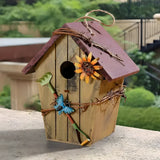 GardenPerch Nest - Dekorativt Trä Hängande Fågelhus Carvallo